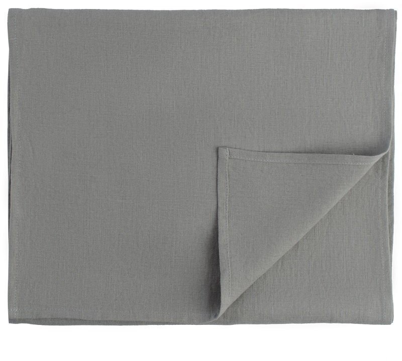 Дорожка на стол из умягченного льна серого цвета essential, 45х150 см (63154)