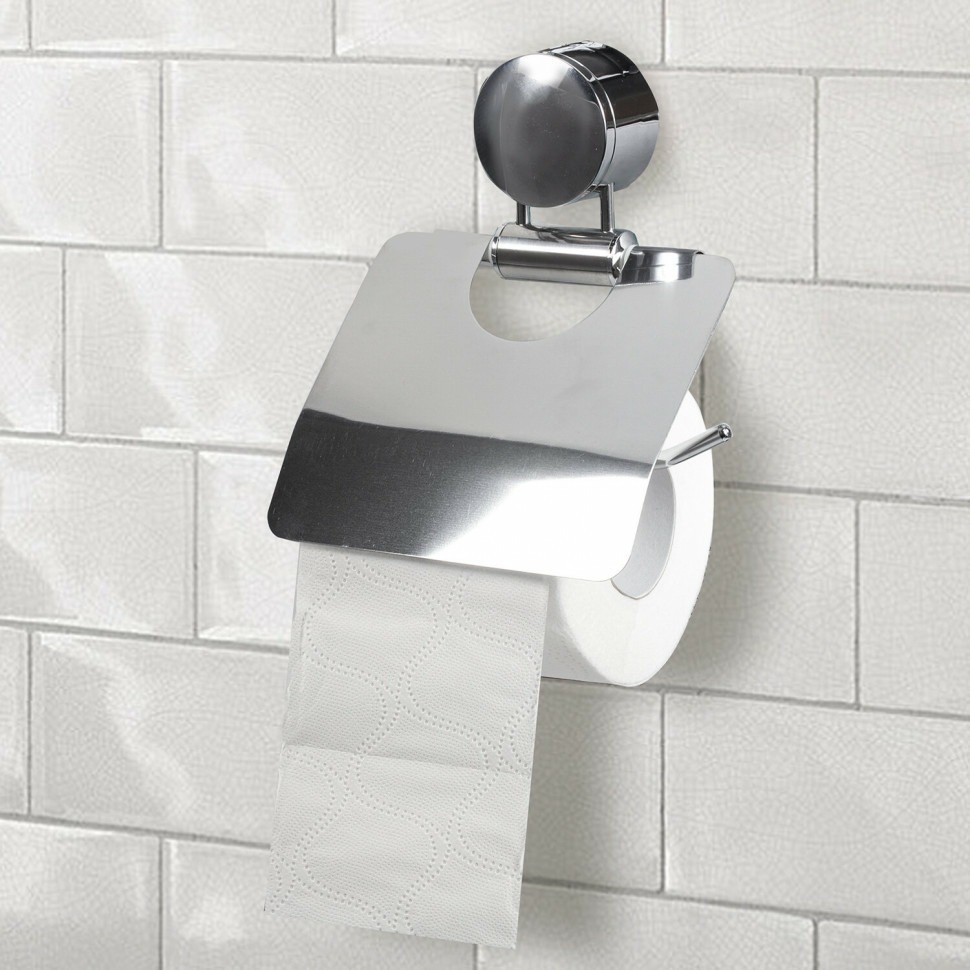 Держатель для бытовой туалетной бумаги Laima нержавеющая сталь зеркальный 601620 (90128)