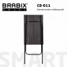 Стол BRABIX Smart CD-011 600х380х705 мм ЛОФТ металл/ЛДСП ясень каркас черный 641879 (95395)