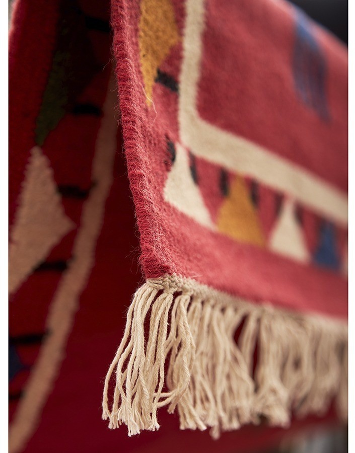 Ковер из шерсти по мотивам чувашских орнаментов из коллекции cultural heritage, 120х180 см (78521)