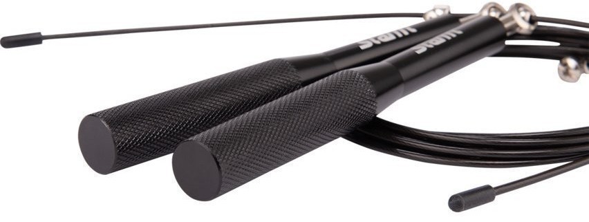 Скакалка RP-301 скоростная с металлическими ручками, черный (741022)