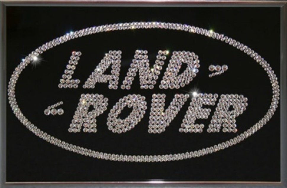 Картина Лендровер с кристаллами Swarovski (1450)