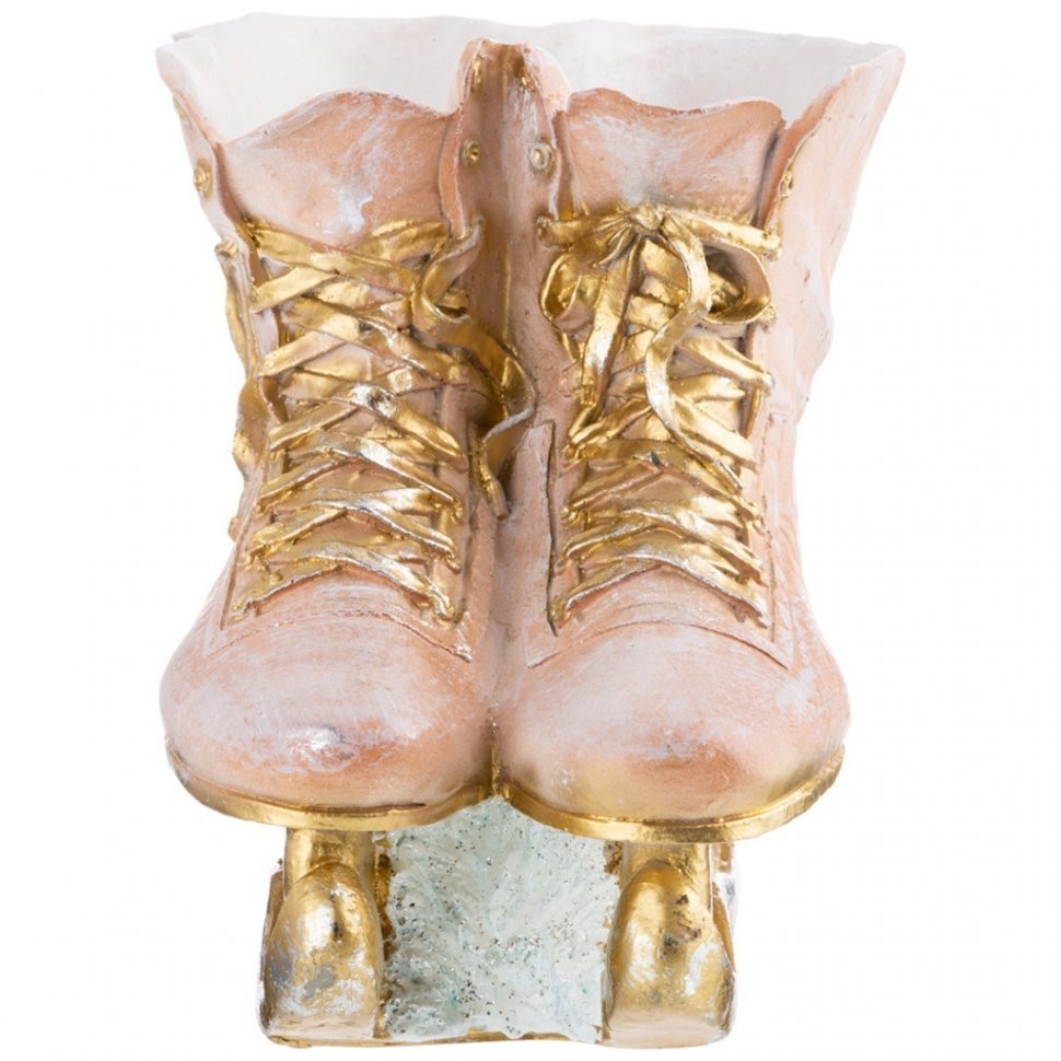 Кашпо новогоднее "коньки"  высота 24 см Lefard (169-215)