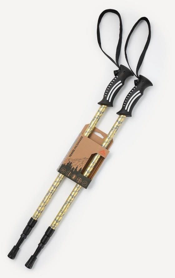 Треккинговые палки Berger Travel Pacemaker, 65-135 см, 3-секционные, светло-серый/лайм (2119448)