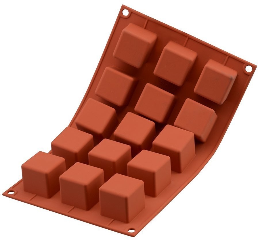 Форма силиконовая для приготовления пирожных cube, 17,6х29,8 см, 630 мл (68900)