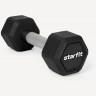 Гантель гексагональная STARFIT DB-301PRO 4 кг, обрезиненная, черный (2115108)