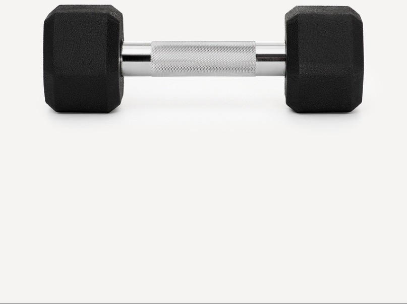 Гантель гексагональная STARFIT DB-301PRO 4 кг, обрезиненная, черный (2115108)