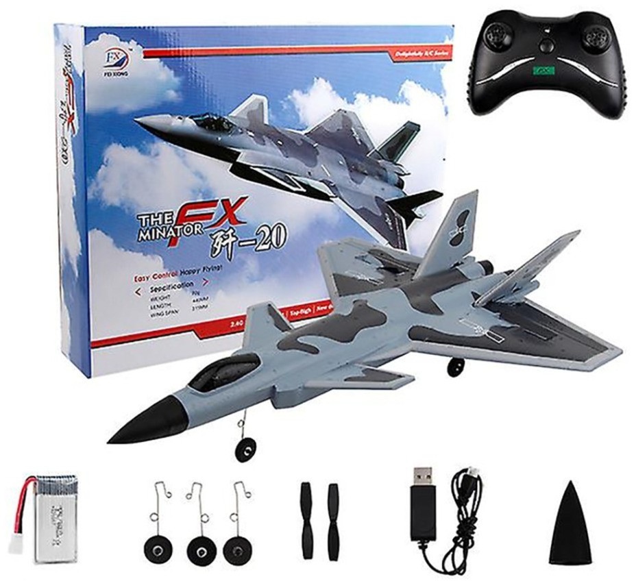 Радиоуправляемый самолет Fei Xiong J-20 RTF 2.4G (FX830-GREY)