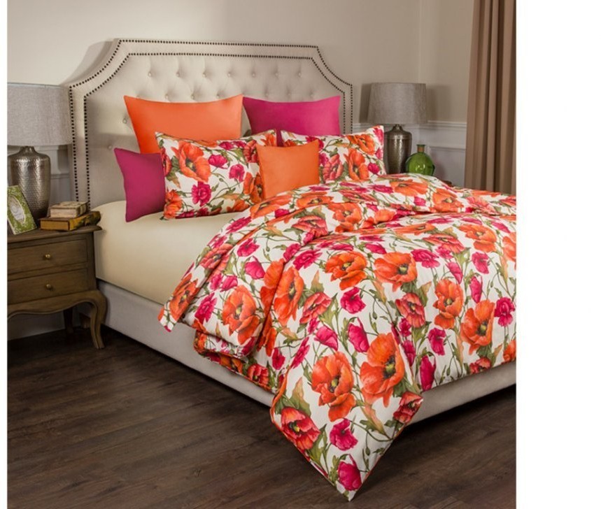 Пододеяльник 2-хсп  "маки" ,175х215, 100% хлопок, сатин. SANTALINO (984-206)