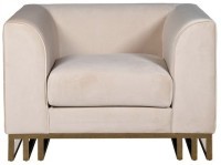Кресло Lucerne велюр бежевое 110*86*75см (TT-00012025)