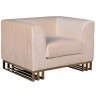 Кресло Lucerne велюр бежевое 110*86*75см (TT-00012025)
