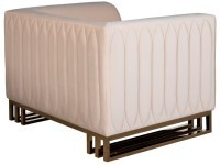 Кресло Lucerne велюр бежевое 110*86*75см (TT-00012025)