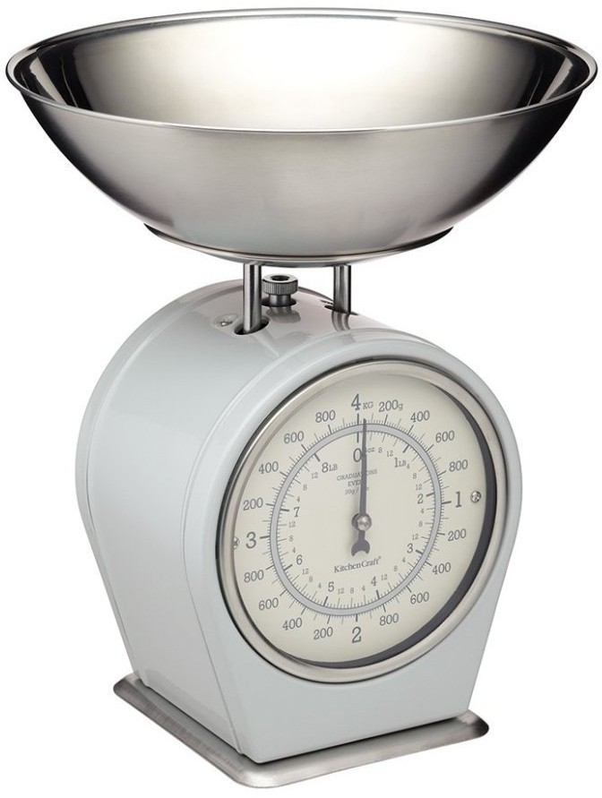 Kitchen Craft  Весы механические 4 кг Living Nostalgia LNSCALEGRY