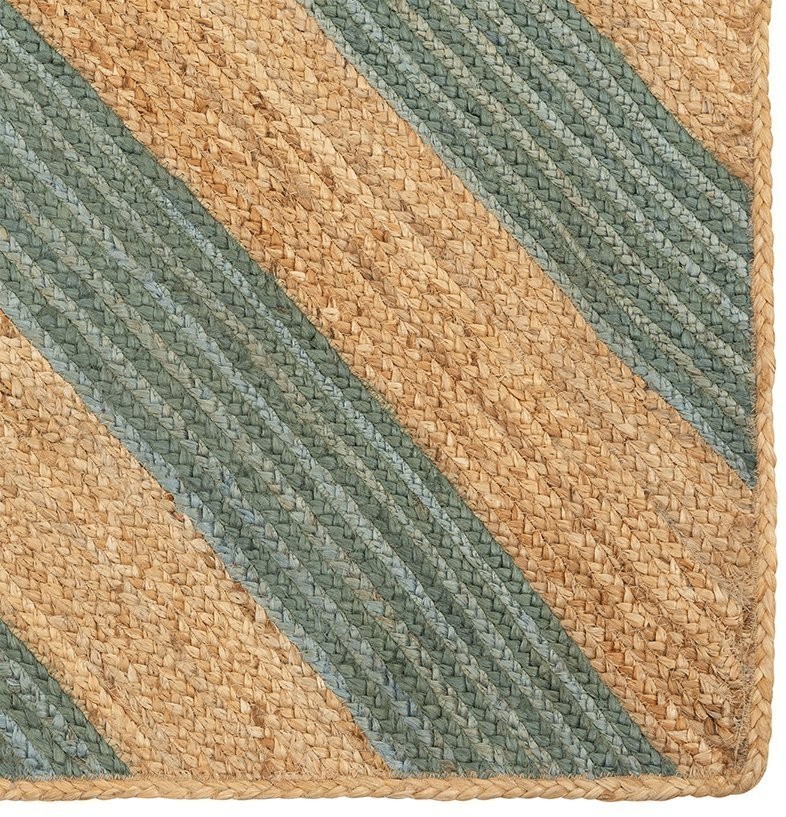 Ковер из джута с вставками зеленого цвета из коллекции ethnic, 200х300 см (74484)