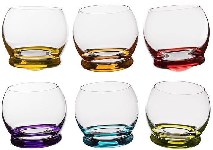 Набор стаканов из 6 шт. "crazy" 390 мл. высота=9 см. Crystalex (674-359)