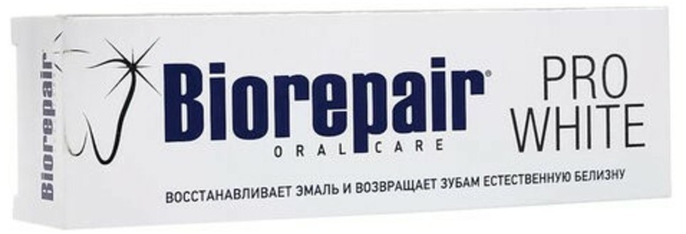 Зубная паста 75 мл BIOREPAIR Pro white, отбеливающая, GA1731500/609189 (96640)