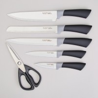 Набор ножей agness  на пластиковой подставке, 7 предметов (911-778)