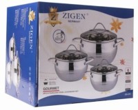 Набор кастрюль с крышками 3 шт ZIGEN (519)