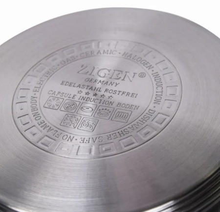 Набор кастрюль с крышками 3 шт ZIGEN (519)