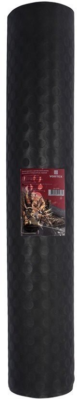 Противоскользящий коврик ПВХ Vortex Пятачки 2,4 мм 0,9х10 м черный 22167 (63326)