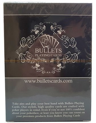 Карты "Bullets" 100% пластик, красная рубашка (44847)