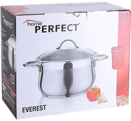 Кастрюля с крышкой 6 л из нержавеющей стали Турция Home Perfect (80464)