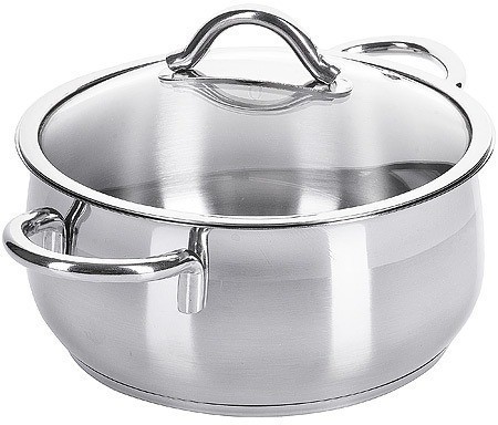 Кастрюля с крышкой 6 л из нержавеющей стали Турция Home Perfect (80464)