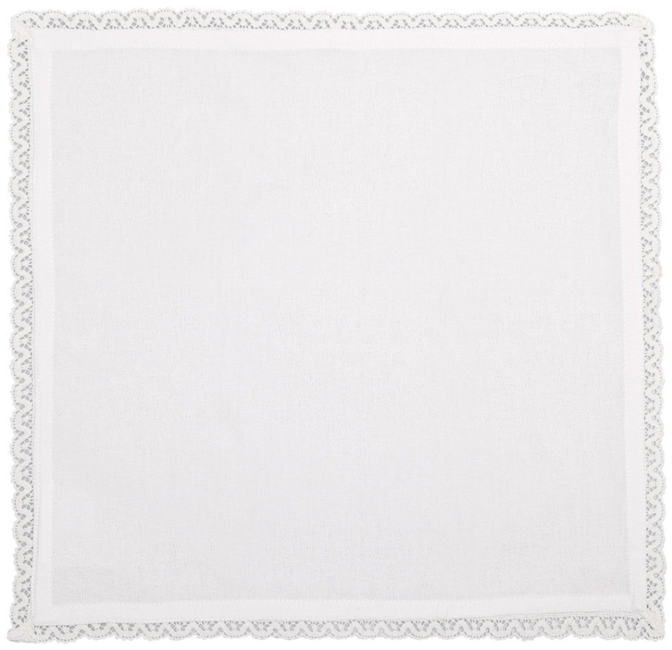Набор салфеток 40*40 см 6 шт. цвет: белый 100% хлопок SANTALINO (D-828-146)
