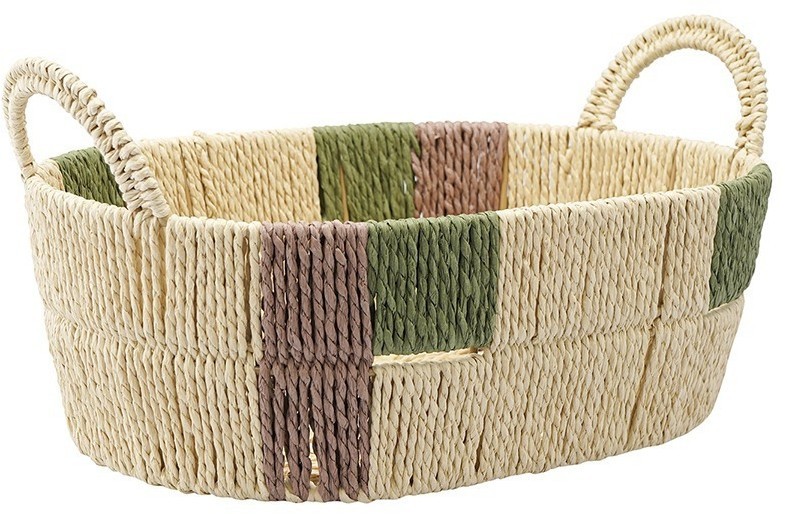 Корзина плетеная овальная bodhran nature из коллекции ethnic, размер m (77232)