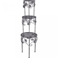 Набор подставок для цветов коллекция &quot;magnifico&quot; из 3-х шт. l:30*38, m:25*32, s:20*27 см Lefard (123-256)