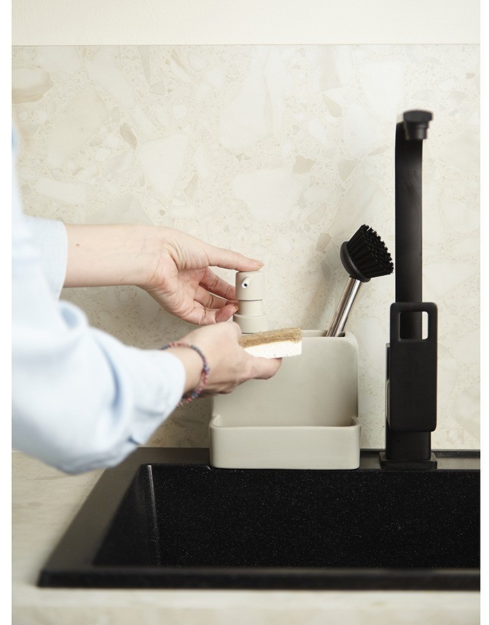 Диспенсер для мыла noble, 280 мл, светло-серый (78430)