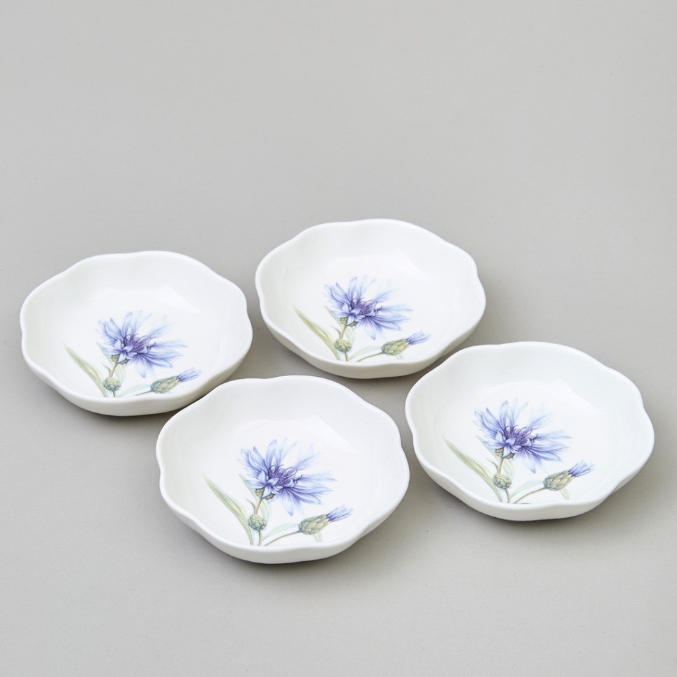 Набор розеток lefard "васильки" 4 шт. 10 см (760-836)