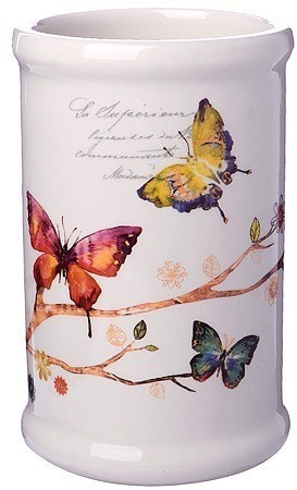 Подставка с кухонными приборами Бабочки в саду LORAINE (60136)