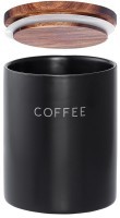 Банка керамическая для хранения кофе, 650 мл, черная (78749)