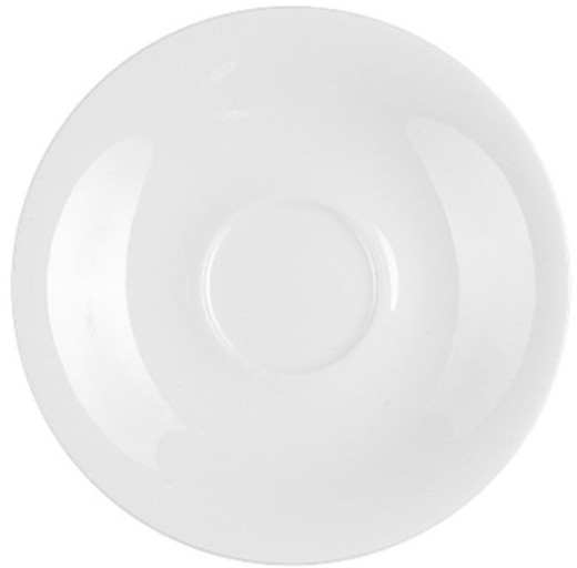 Блюдце S0133, 15 см, фарфор, white