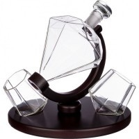 Набор для виски 3пр.: графин 750мл + 2 бокала 250мл на подставке Agness (250-122)