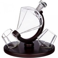 Набор для виски 3пр.: графин 750мл + 2 бокала 250мл на подставке Agness (250-122)