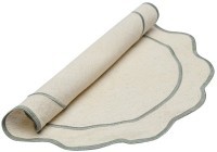 Салфетка под приборы anemone из коллекции trendy ruffles, D38 см, серый (78891)