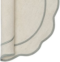 Салфетка под приборы anemone из коллекции trendy ruffles, D38 см, серый (78891)