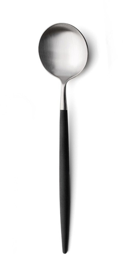 Ложка столовая GO.05, нержавеющая сталь 18/10, композитный материал, matte chrom/black, CUTIPOL