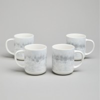 Набор кружек bronco &quot;daily&quot; 4 шт. 350 мл серый (576-1009)