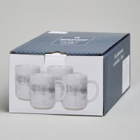 Набор кружек bronco &quot;daily&quot; 4 шт. 350 мл серый (576-1009)