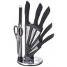 Набор ножей agness с ножницами и мусатом на пластиковой подставке, 8 предметов (911-618)