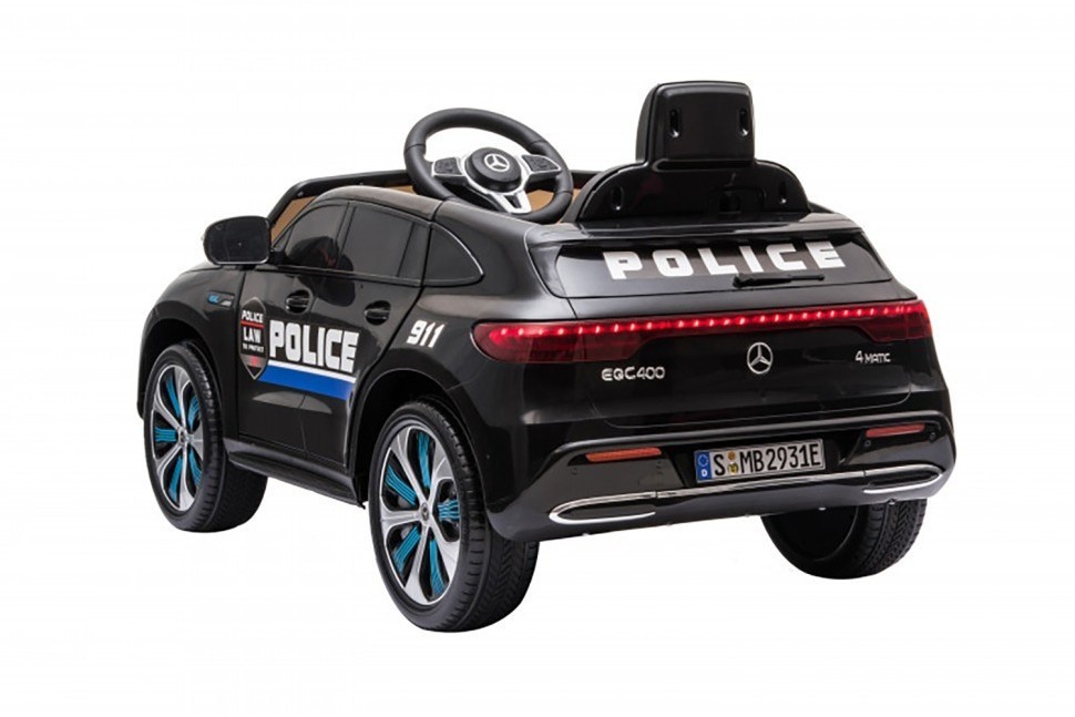 Детский электромобиль Mercedes Police EQC 400 12V 2WD - HL378-BLACK