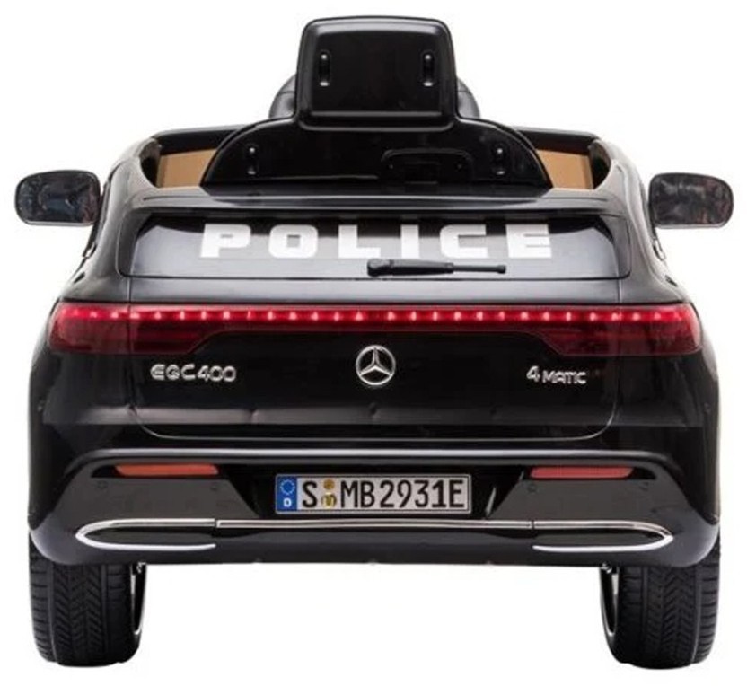 Детский электромобиль Mercedes Police EQC 400 12V 2WD - HL378-BLACK