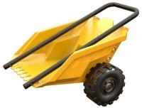 Игрушка тележка для песочницы &quot;Строитель&quot;, 5 предметов в наборе (E4094_HP)