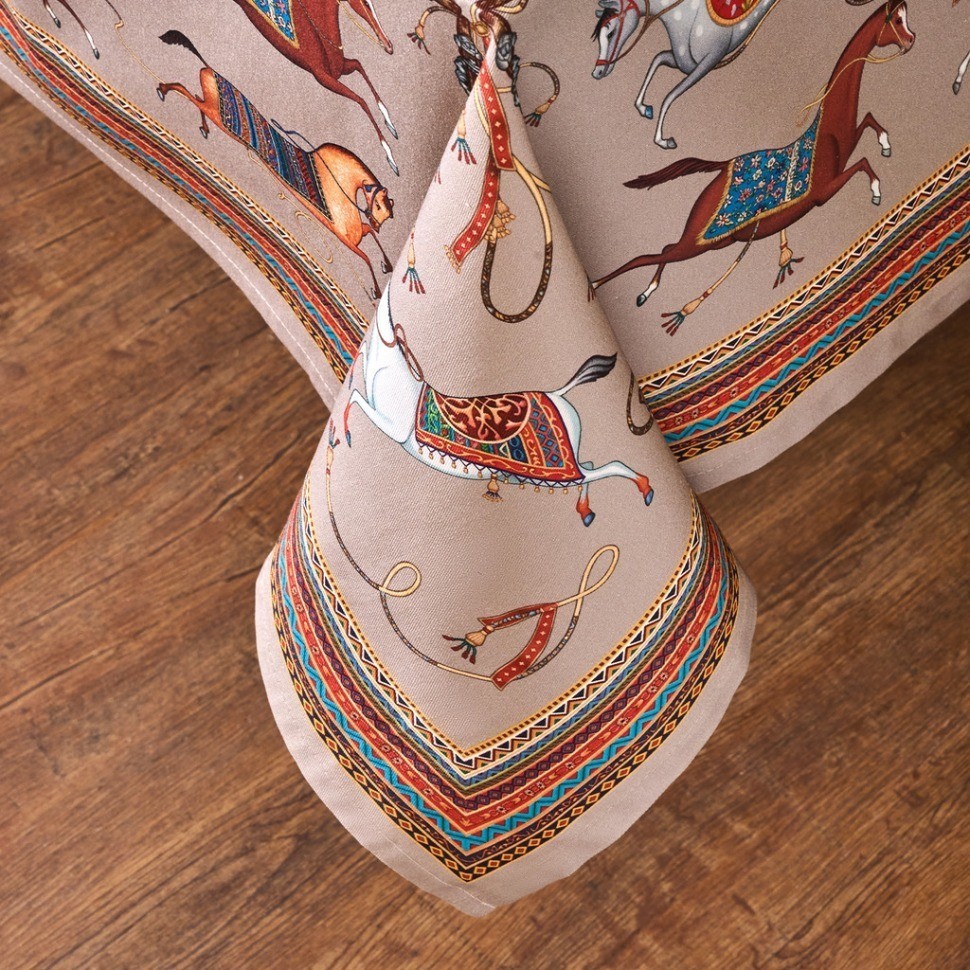 Скатерть "passage" 140х180см ,капучино, 100% хлопок с пропиткой,твил Lefard (850-760-2)