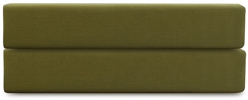 Простыня на резинке из премиального сатина светло-серого цвета из коллекции essential,  180х200х30 с (79850)