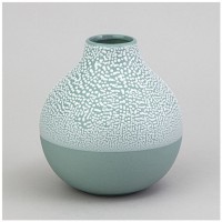 Ваза коллекция &quot;жемчужина&quot; 12*12*13,2см цвет: мятный Lefard (374-158)