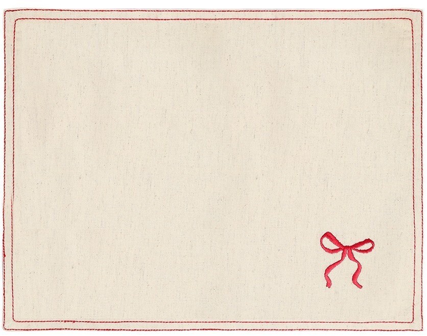Салфетка под приборы fancy bows бежевого цвета из коллекции essential, 35х45 см (79426)